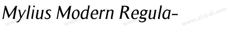 Mylius Modern Regula字体转换